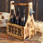 Ящик для пива с надписью BEER  (с открывалкой)