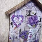 Деревянная ключница "Lavender"