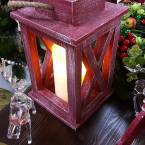  Декоративный фонарь (со свечой) Рождество