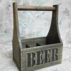 Ящик для пива с надписью BEER (черный)
