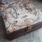Шкатулка для часов и аксессуаров Карта мира
