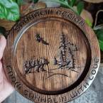 Деревянная сувенирная тарелка (без подставки)