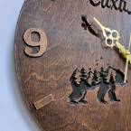 Часы с символами Сахалина (медведь)