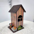 Домик для чайных пакетиков с миниатюрой Огородник