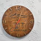 Часы с символами Сахалина (рыбак)