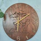Часы с символами Сахалина (рыбак)
