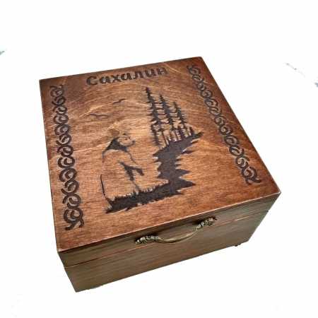 Шкатулка-коробка для чая, конфет stand bear Этно