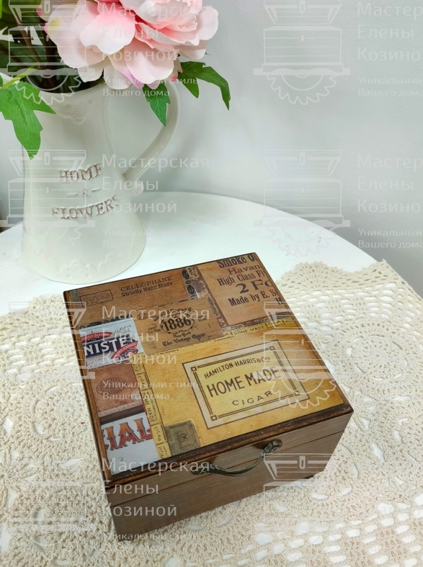 Шкатулка-коробка для чая, конфет Segreti maschili