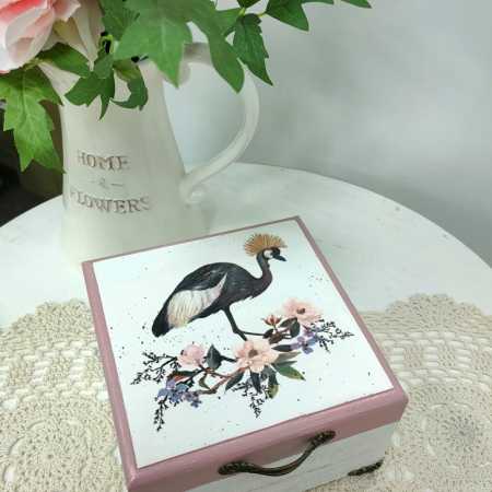 Шкатулка-коробка для чая, конфет Птицы