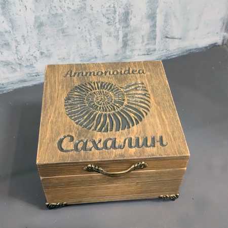 Шкатулка-коробка для чая, конфет  Аммонит
