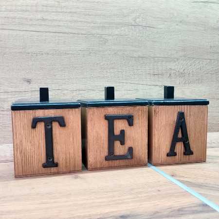 Набор коробочек для чая, сахара  TEA
